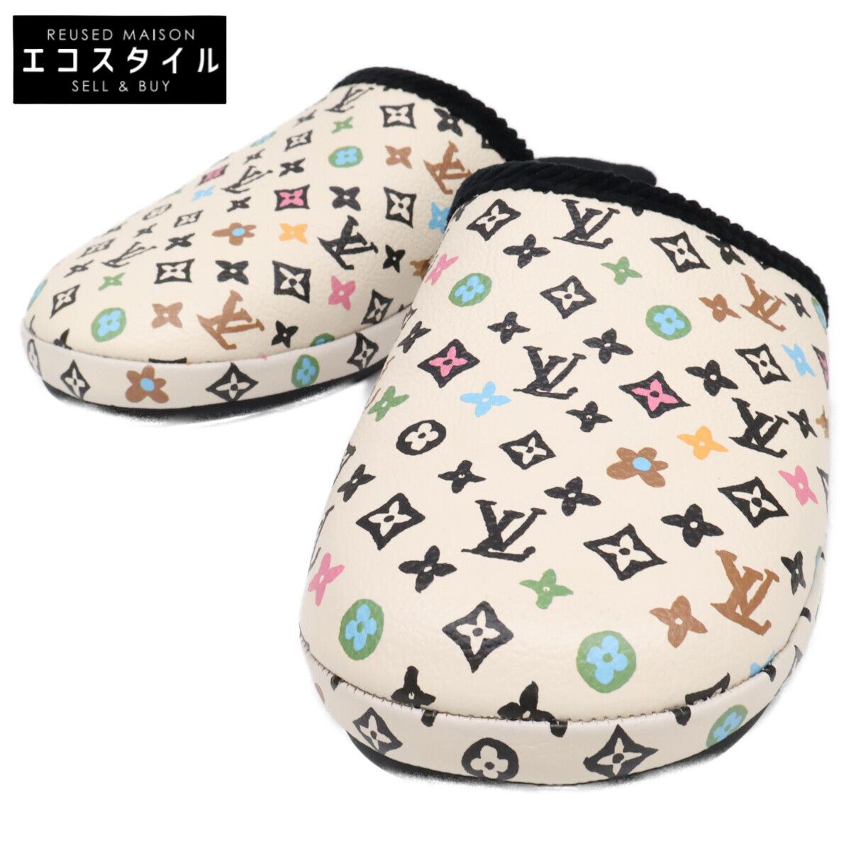 LOUIS VUITTON　ルイヴィトン　【新品同様】24年製 LV パレス・ライン モノグラムクラギー ミュール スリッパ ルームシューズ　3
