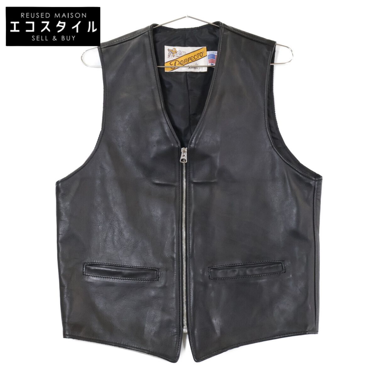 SCHOTT　ショット　【国内正規】7825951002 193V LEATHER VEST レザー　M