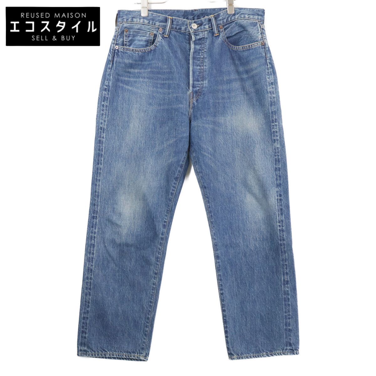 A.PRESSE　アプレッセ　22AAP-04-05H Washed Denim Wide Pants ウォッシュ デニム ワイドパンツ　30