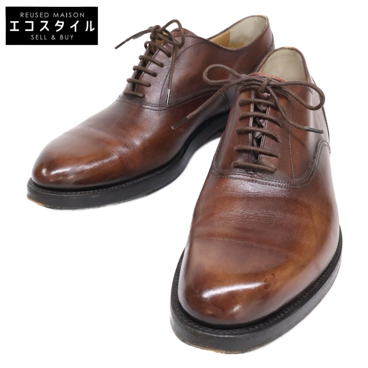 berluti　ベルルッティ　0123 VALERIO レザー プレーントゥ シューズ　7 1/2