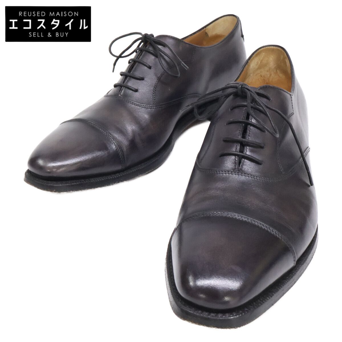 berluti　ベルルッティ　【美品】4072 ガレ ガスパー 5アイレット オックスフォード ストレートチップ シューズ　7 1/2