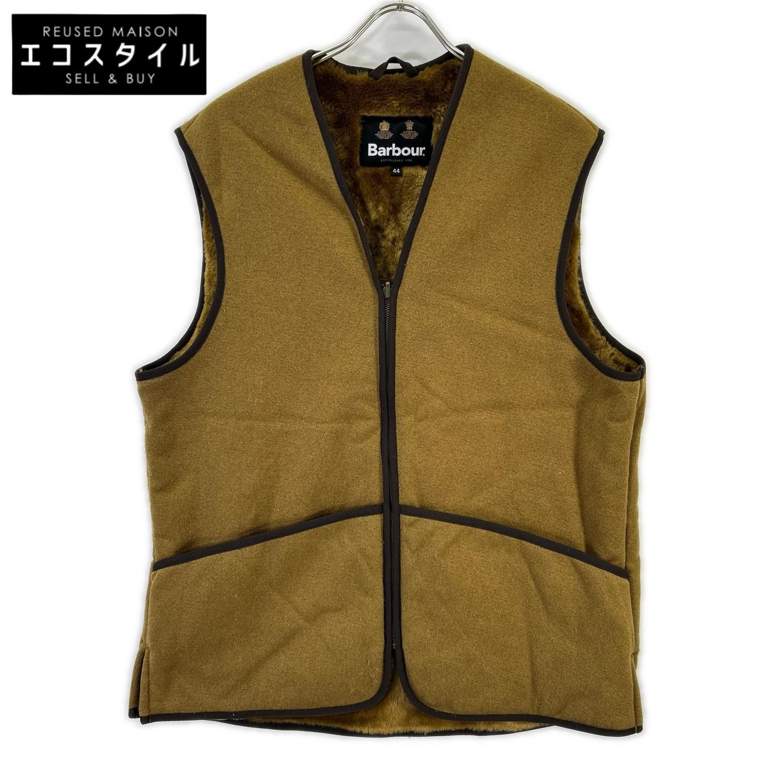Barbour　バブアー　232ML10004 ベージュ ファー ベスト　44