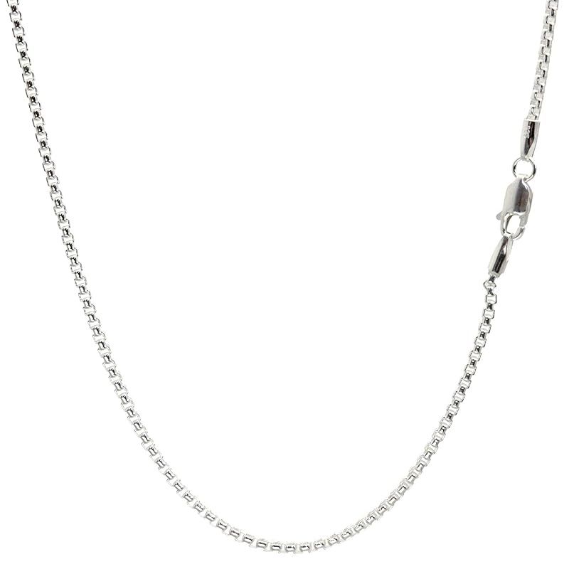 [シアーズ] 角甲丸 チェーン ネックレス シルバー sv 925 幅 2.0mm 55cm