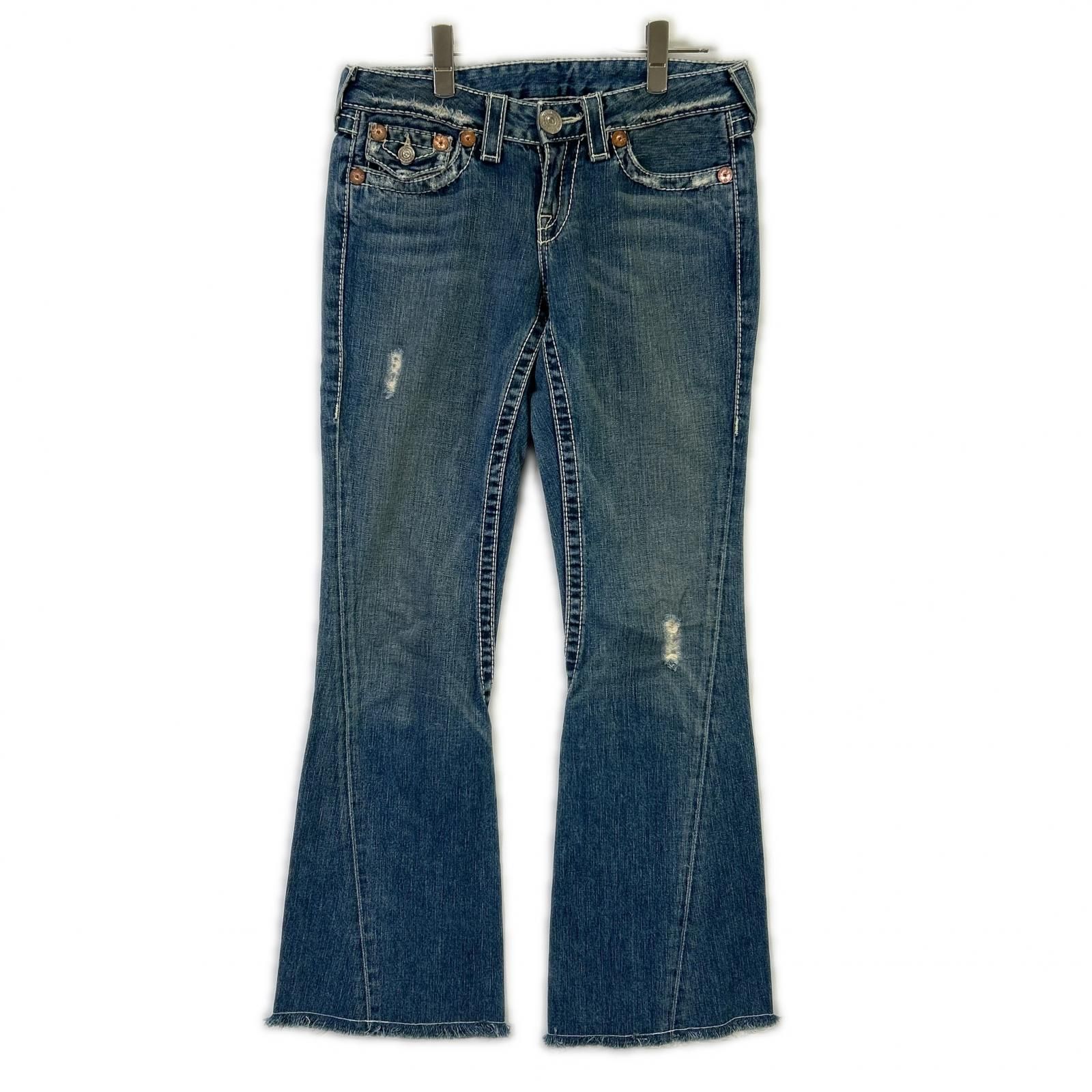 TRUE RELIGION トゥルーレリジョン ジョイ ビッグT ダメージ フレア 