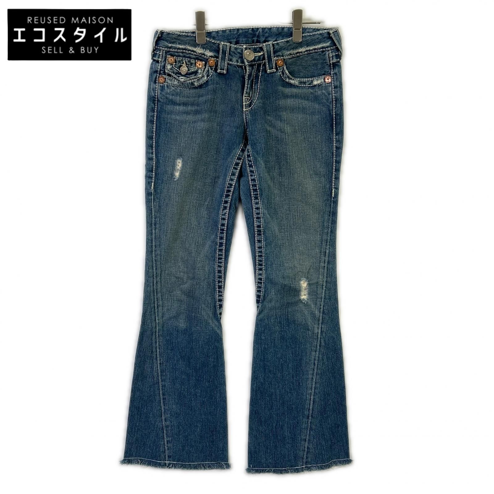 TRUE RELIGION トゥルーレリジョン ジョイ ビッグT ダメージ フレア