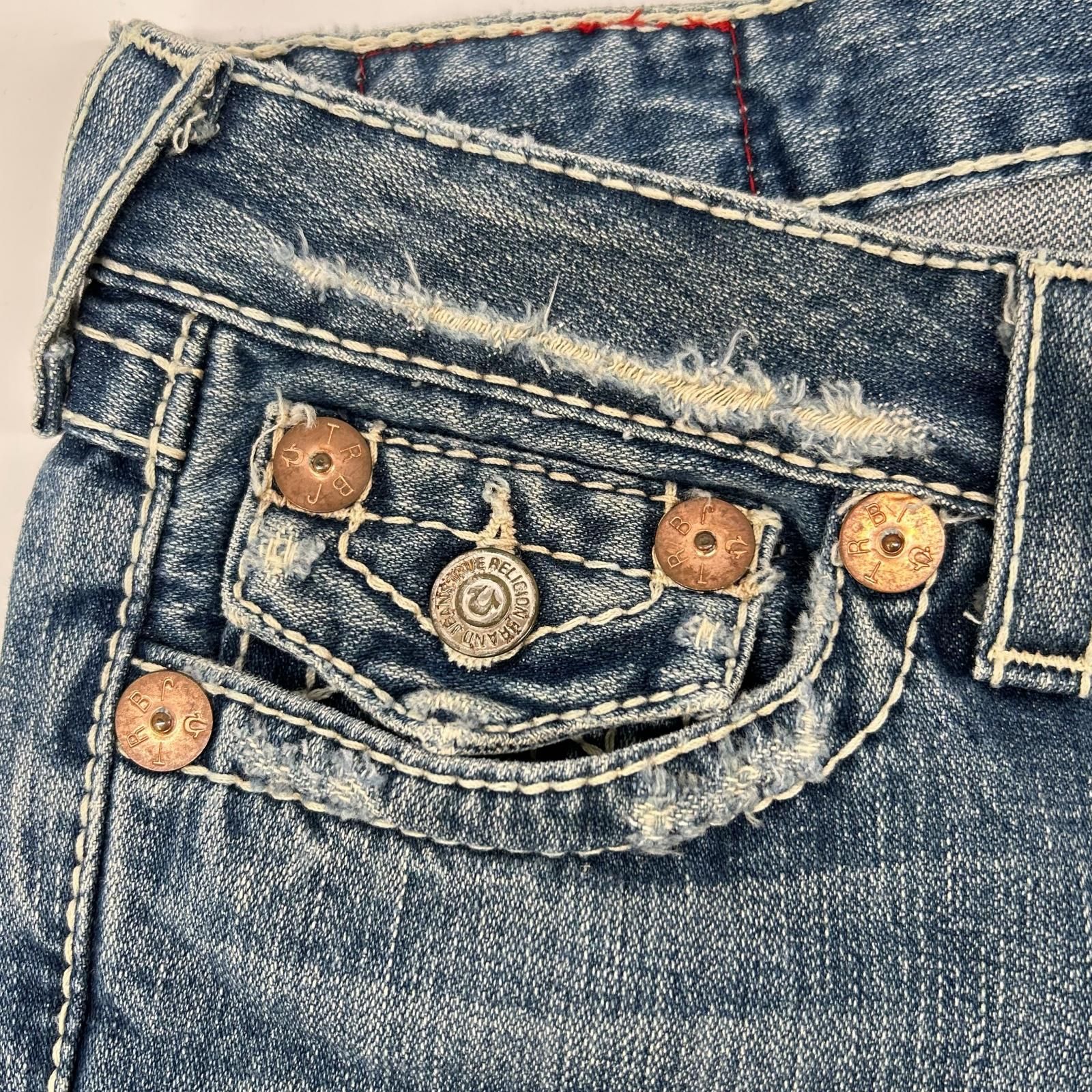 TRUE RELIGION トゥルーレリジョン ジョイ ビッグT ダメージ フレア 
