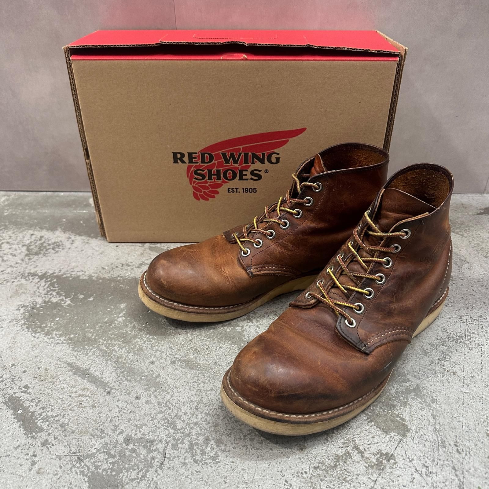 RED WING 6-inch Classic Round 6インチ クラシックラウンド ブーツ レッドウィング 09111-1 ブラウン （15662M）