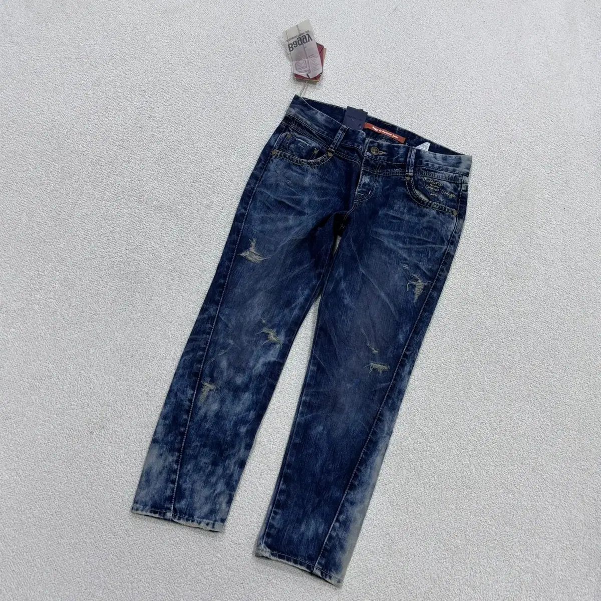 27 新品 バックルー ヴィンテージ ウォッシュ デニム パンツ 0521E