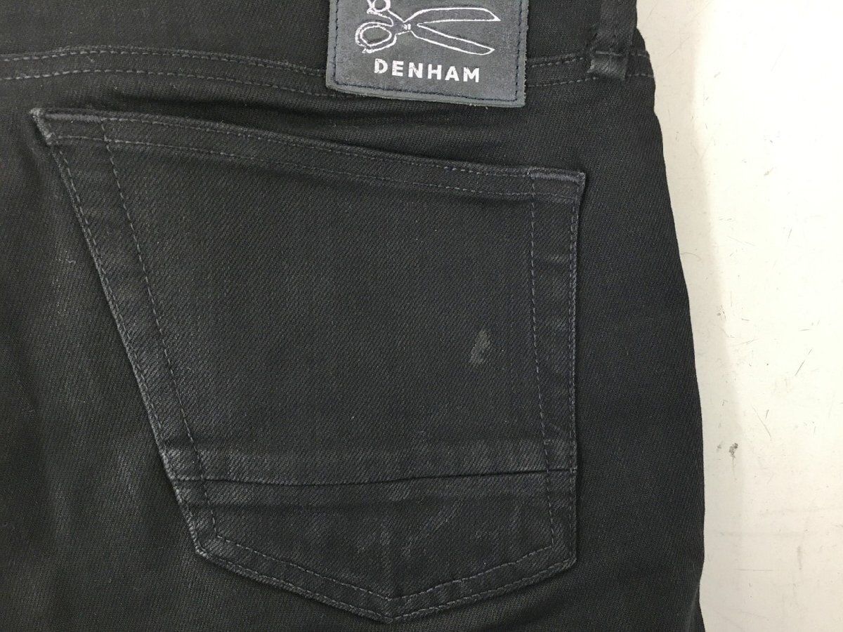 デンハム DENHAM ブラックデニムパンツ W30 BOLT SKINNY FIT 日本正規 