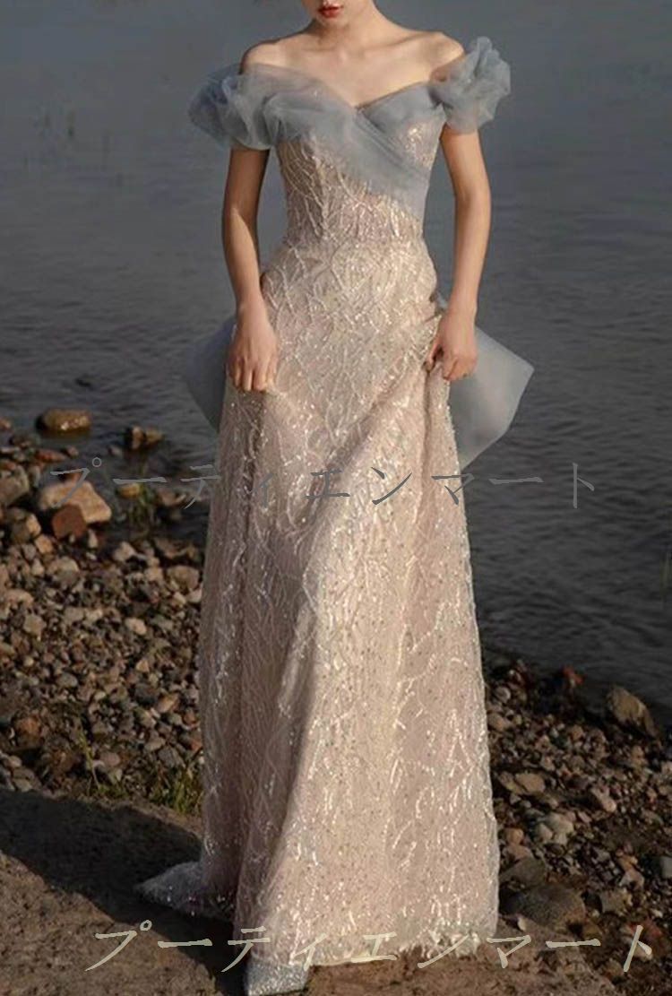 人気商品 ドレス レディース 二次会 パーティードレス ロングドレス 結婚式 ワンピース ロング丈 披露宴 発表会 演奏会 イブニングドレス フォーマル XS S M L XL 2XL 0552