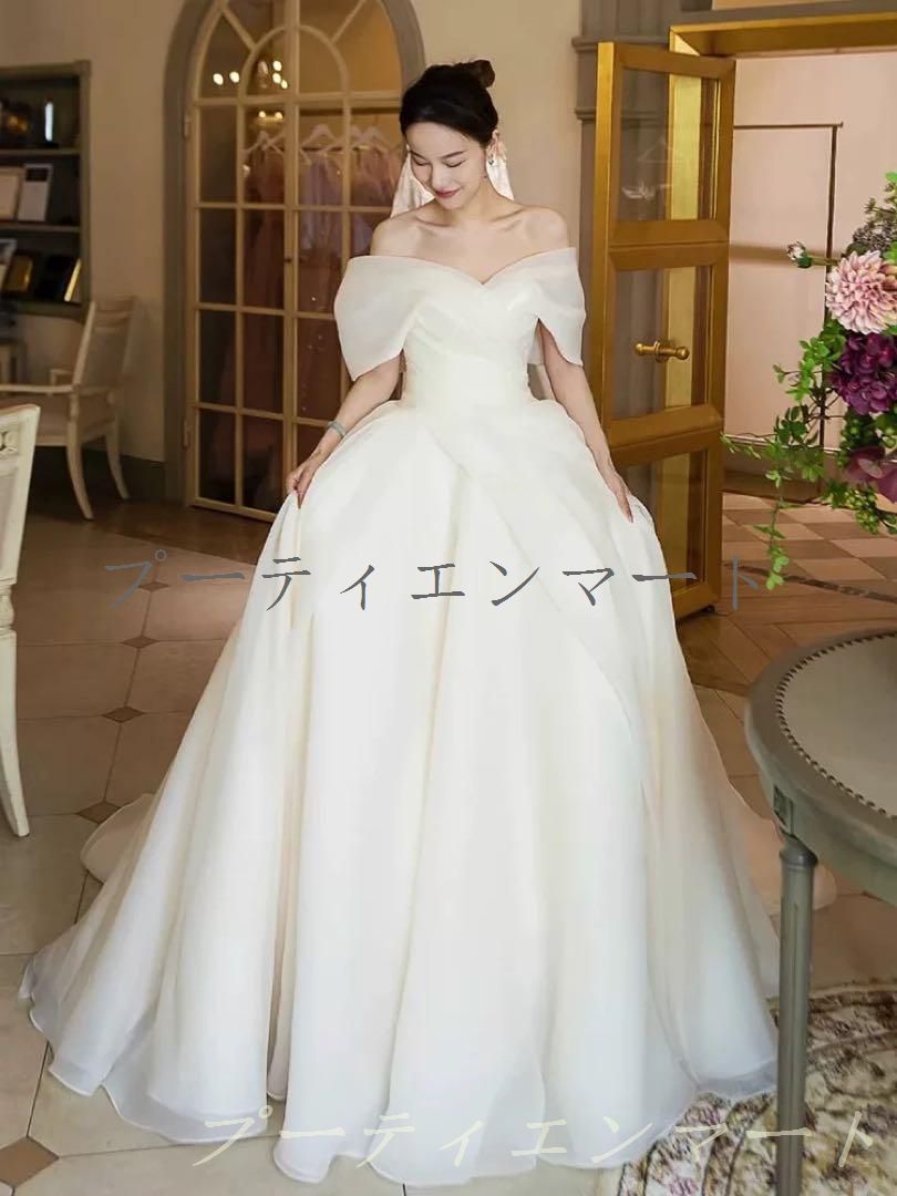 人気商品 ロング丈プリンセスライン ウェディングドレスエレガントな魅力 11,415円