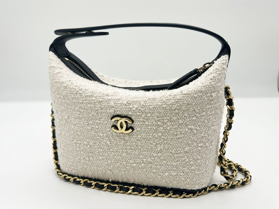 CHANEL シャネル 2026SS ココビーチ クラッチ ツイード ホーボーバッグ ショルダーバッグ ハンドバッグ AP5165 B23808 U8597 超美品