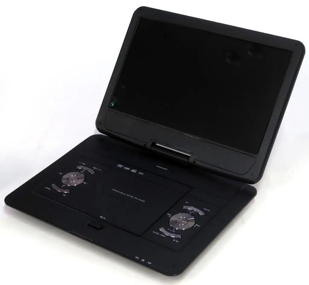 中古】DVDプレイヤー グリーンハウス 14型 フルセグ内蔵ポータブルDVD