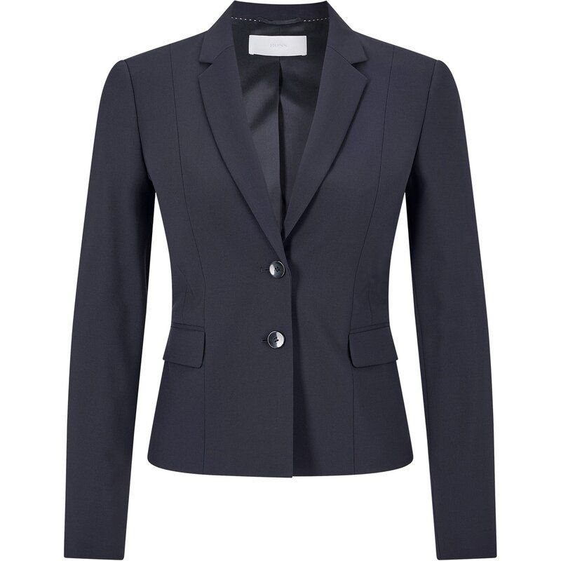 ボス レディース アウター ジャケット・ブルゾン Boss Jaru 10182720 01 Open Blue ブルー