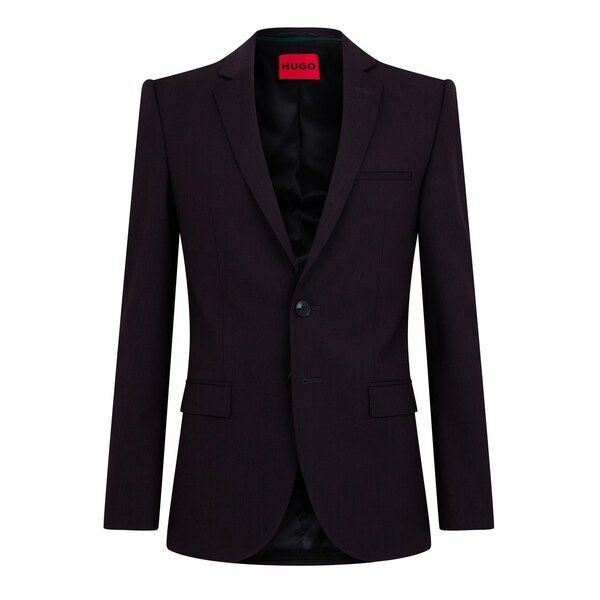 フューゴ メンズ アウター ジャケット・ブルゾン ブレザー Hugo Single Breasted Blazer Open Purple 543 パープル