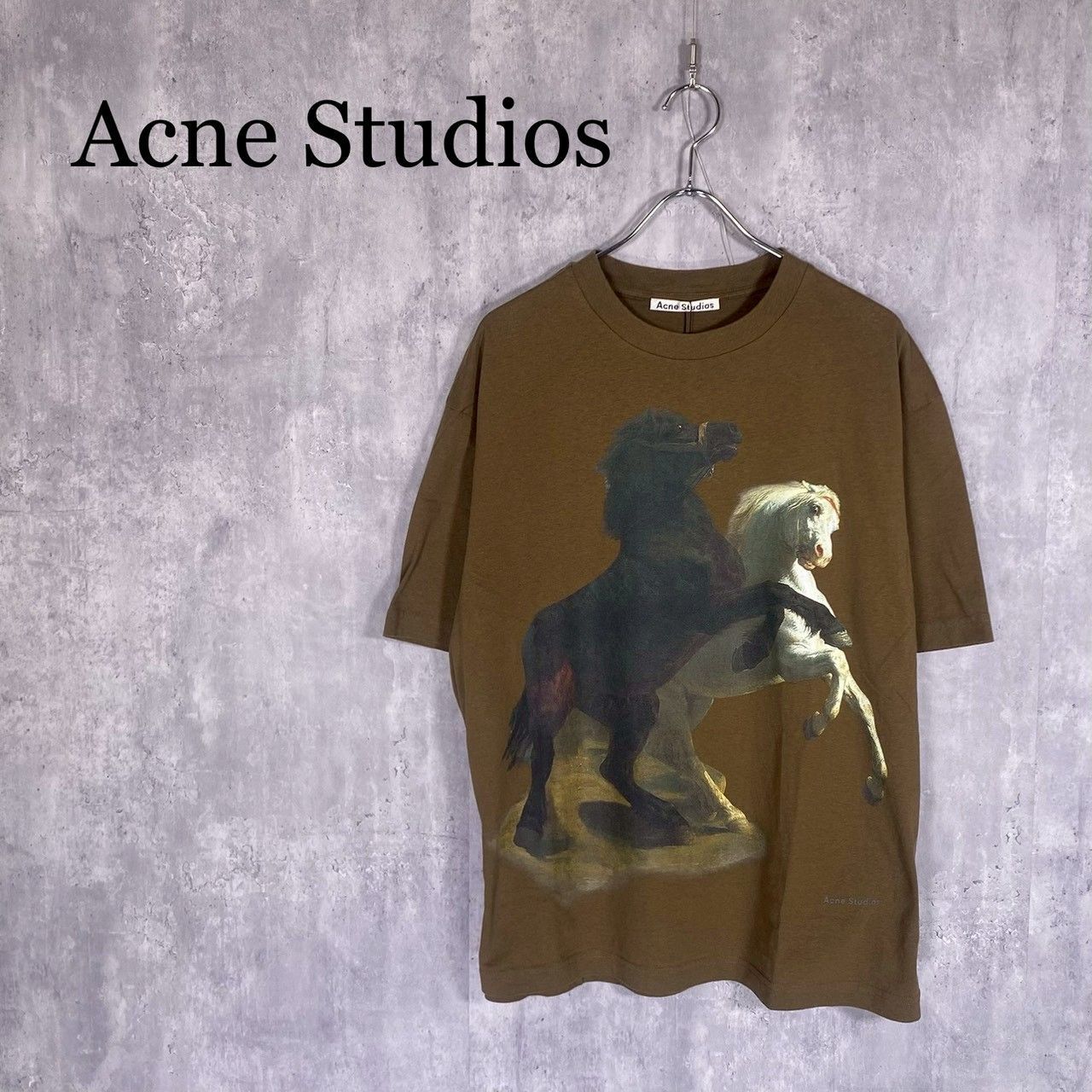 Acne Studios』アクネステュディオス (M) ホースプリントTシャツ 半袖 