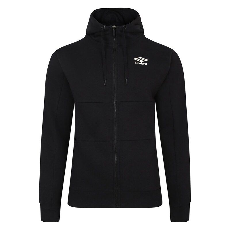 アンブロ メンズ アウター パーカー・スウェット フリース パーカー Umbro Fleece Full Zip Hoodie Mens Black ブラック