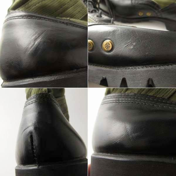 26cm ヴィンテージ ジャングルブーツ デッドストック ブラック P4518 新品 1966年製 初期型 実物 米軍 ジャングルブーツ ビブラムソール 10R