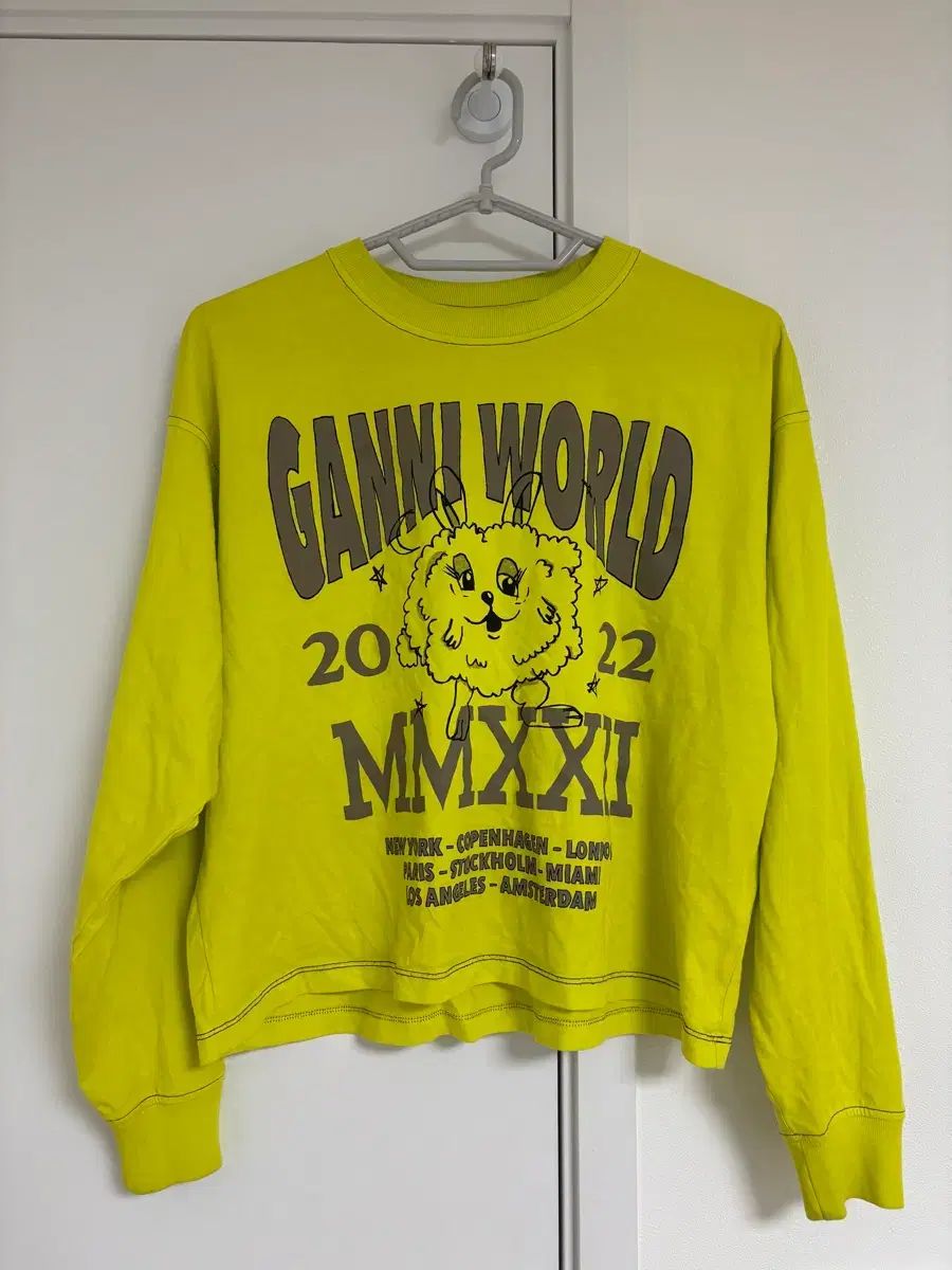百貨店購入 ガニー(GANNI) ガニーワールド クロップド 長袖Tシャツ
