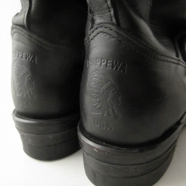 Chippewa ショートエンジニアブーツ USA製 Chippewa チペワ 27872 スチールトゥ ショート エンジニア