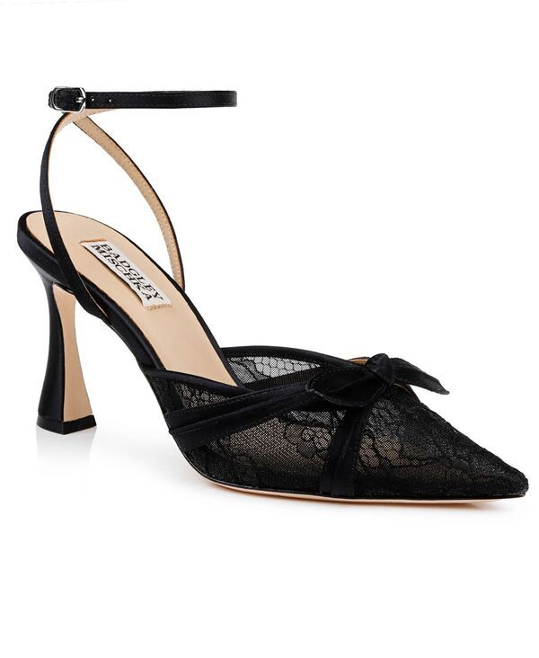 バッジェリーミシュカ レディース シューズ パンプス Badgley Mischka Womens Josie Pointed Toe Pumps Black Satin ブラック