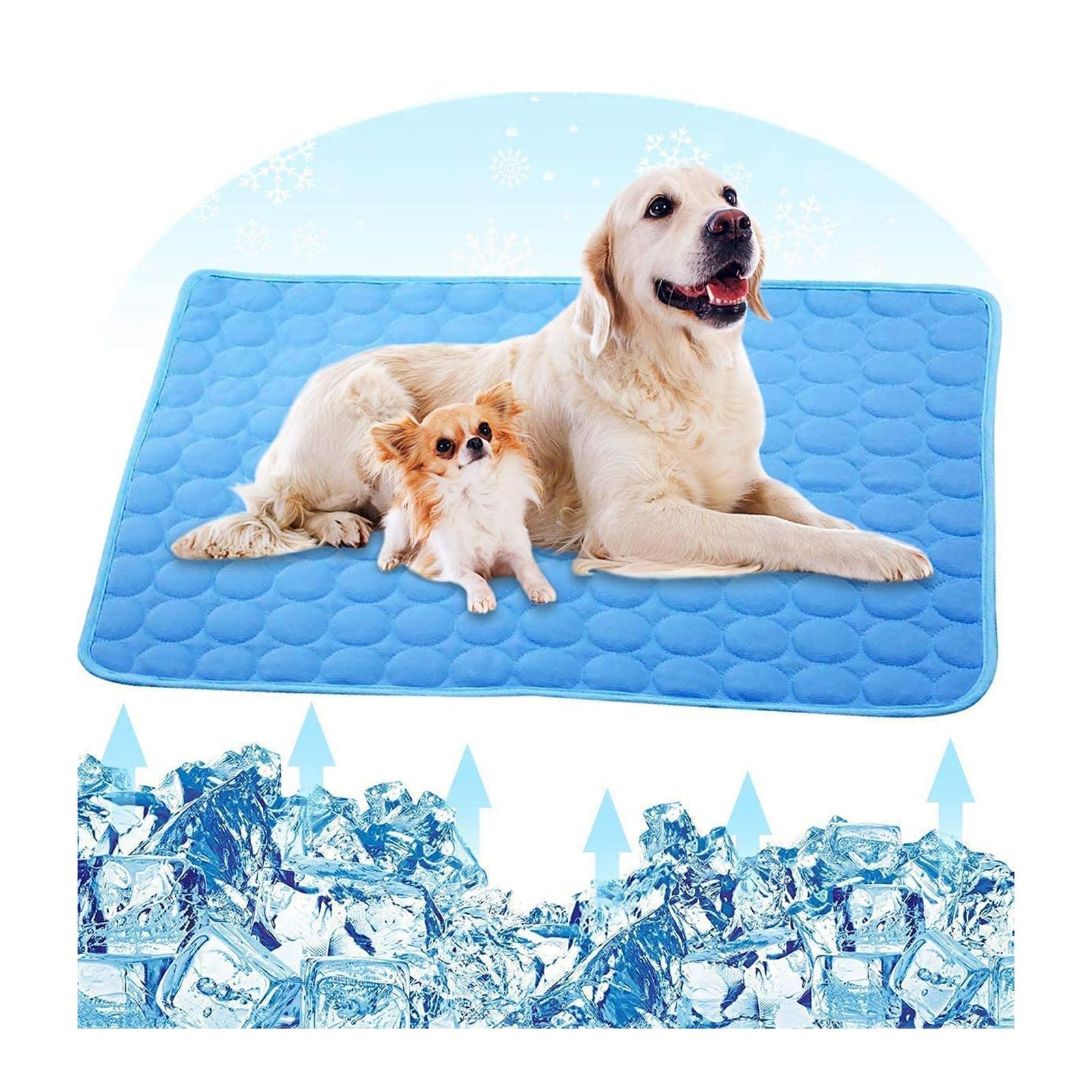 ひんやり ペット用シーツ 冷感 シーツ メッシュ 夏用 ペット用 冷感シーツ 犬 猫 ペット 接触冷感シーツ マット 寝具 冷感敷きパッド 速乾 消臭 滑り止め 介護 丸ごと洗える 繰り返し利用可能 中型 大型 犬・猫 犬用 2枚入り(ブルー 19e819dd