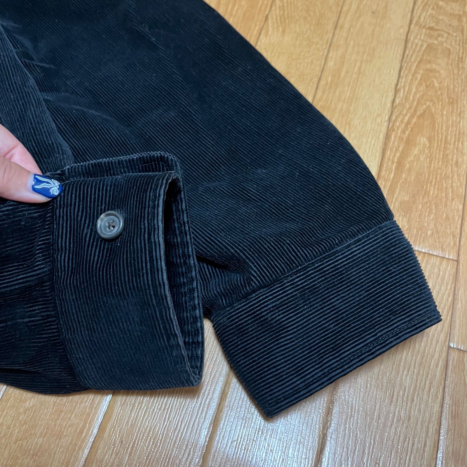 POLO by RALPH LAUREN ポロバイ ラルフローレン L コーデュロイ ジャケット 黒 スイングトップ
