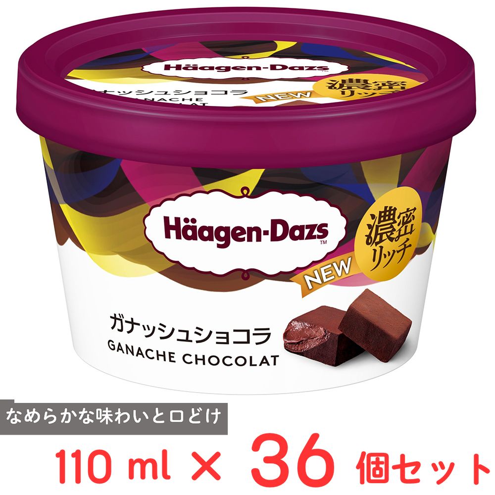 [アイス] ハーゲンダッツ ミニカップ ガナッシュショコラ 110ml×36個