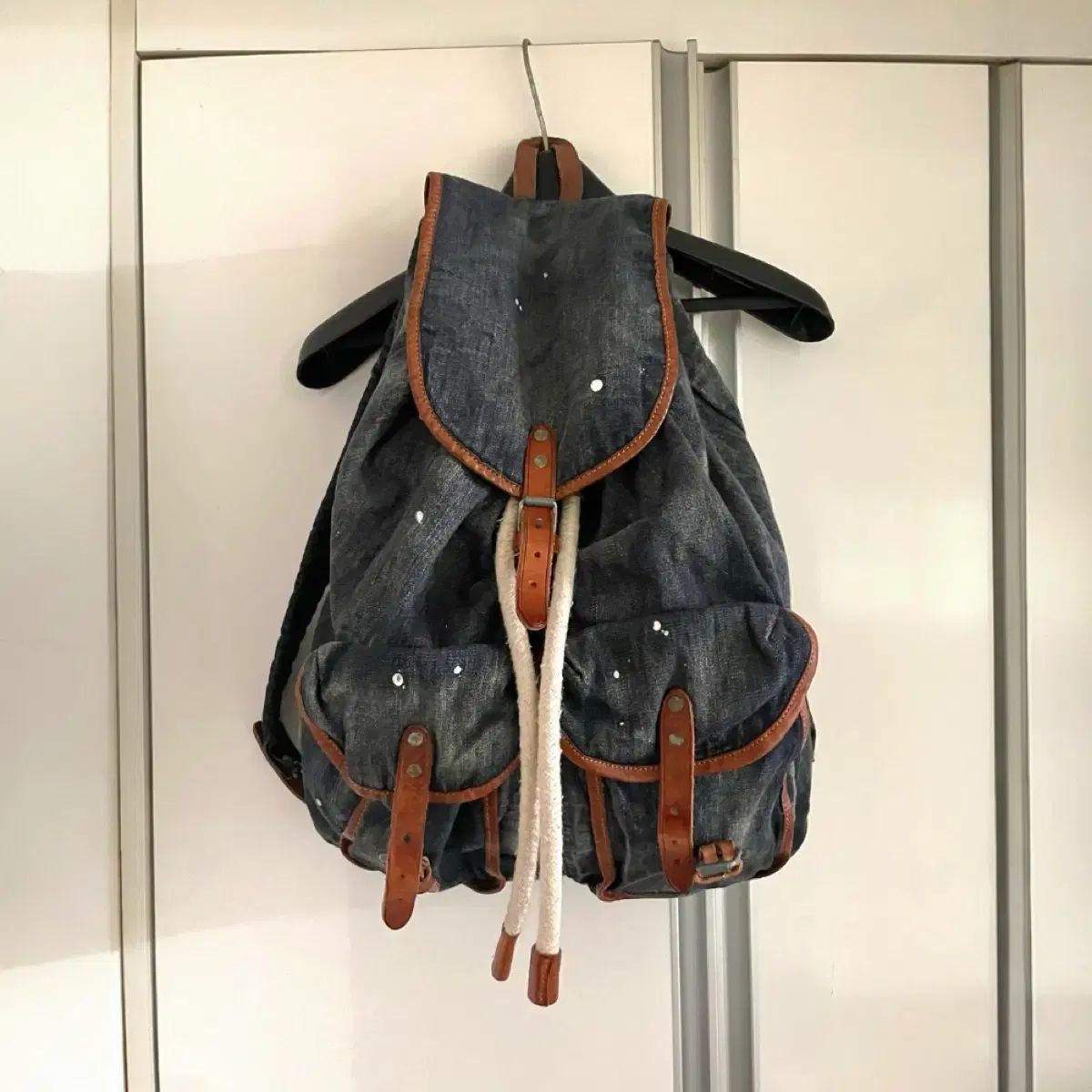 ポロラルフローレン ヴィンテージ ペインティング 巾着 バックパック 森ガール 森 POLO バッグ