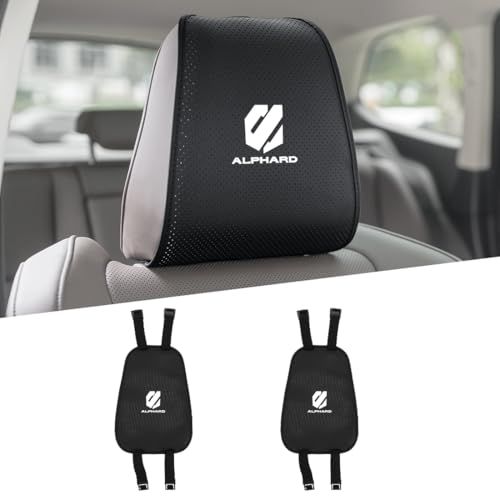 アルファード 専用 ヘッドレスト カバー 高密度通気孔 蒸れない 車用首 クッション 新型 アルファード 40系 30系 20系 アクセサリー に適合 夏 スナップ式 カーシート 取付簡単 カー用品２個セットso 21d3b918