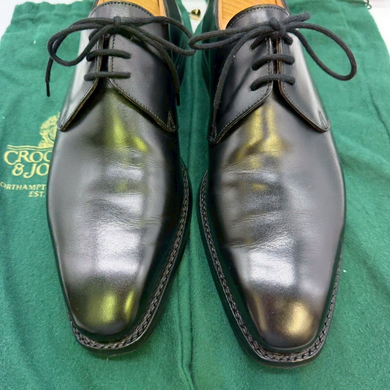 ②CROCKET&JONES　クロケット&ジョーンズ　革靴　Highbury　C&J25090A-C01C1_BLACK　サイズ6E　