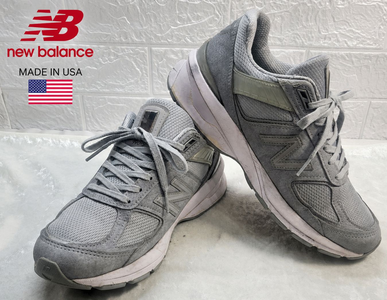 newbalance ニューバランス M990JS5 990v5 USA製 グレー 26cm D ワイズ メンズ スニーカー《0521-02》