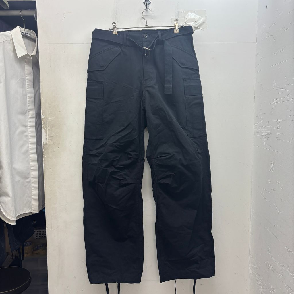 sacai サカイ 24SS Rip Stop Pants カーゴパンツ 24-03360M ブラック size:1【中目黒B05】