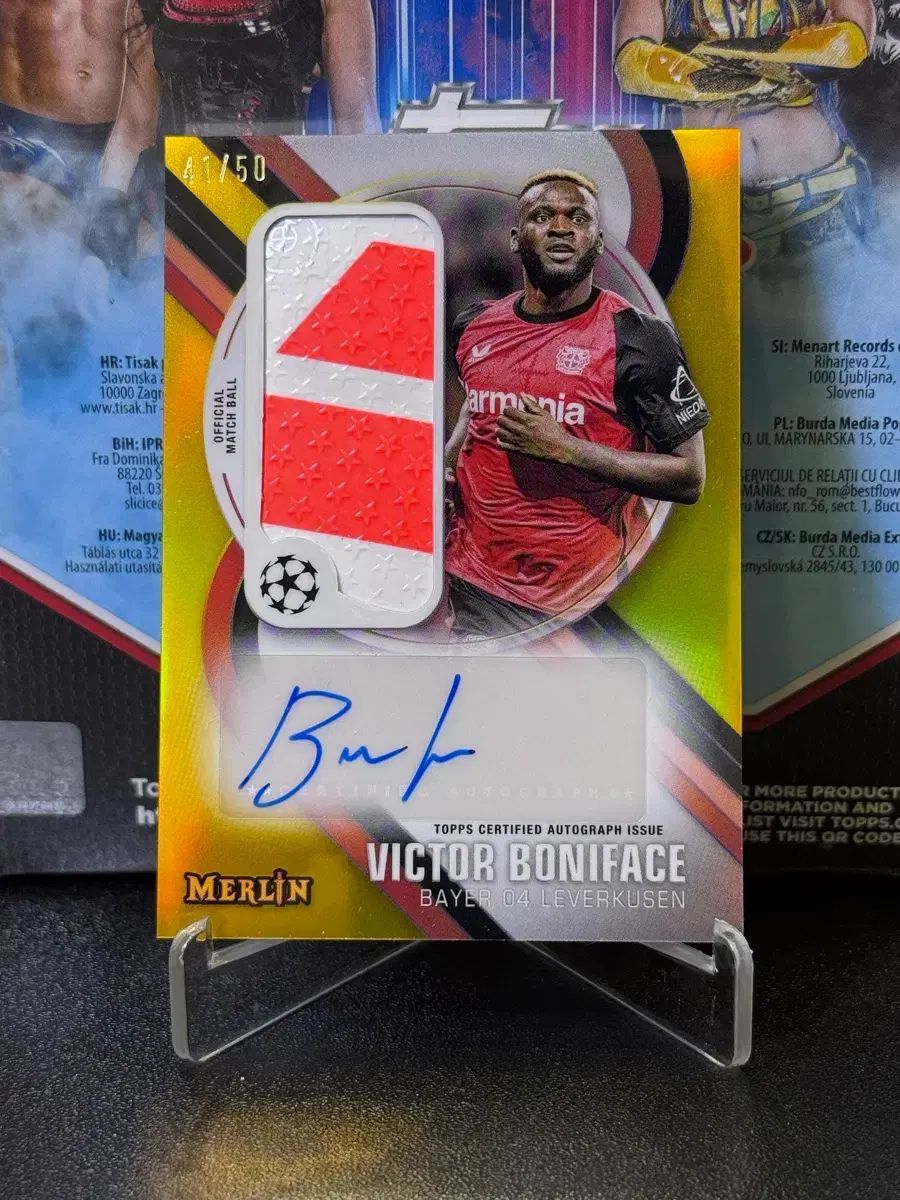 TOPPS マーリン ビクター・ボニフェイス サイン入り ボール オート カード