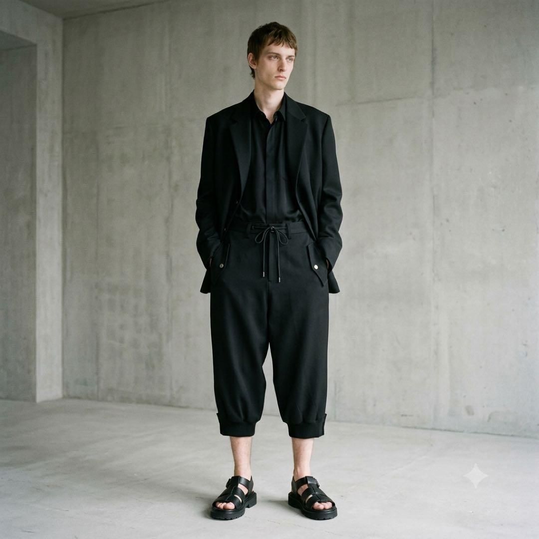 パンツ Y's Saruel pants wool Gabardine Black 3 パンツ Y's Saruel pants wool Gabardine Black 3 Y's Saruel pants