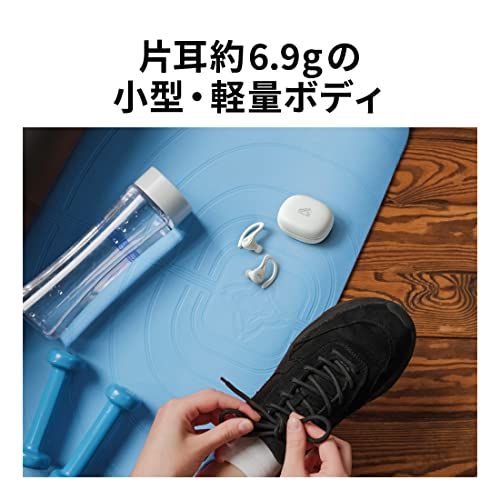 JVCケンウッド Victor HAーEC25T ワイヤレスイヤホン bluetooth 耳かけ式 本体質量6.9g(片耳) 最大30時間再生 防水仕様対応 スポーツ向け ブルー HAーEC25TーAmi ff6513a1
