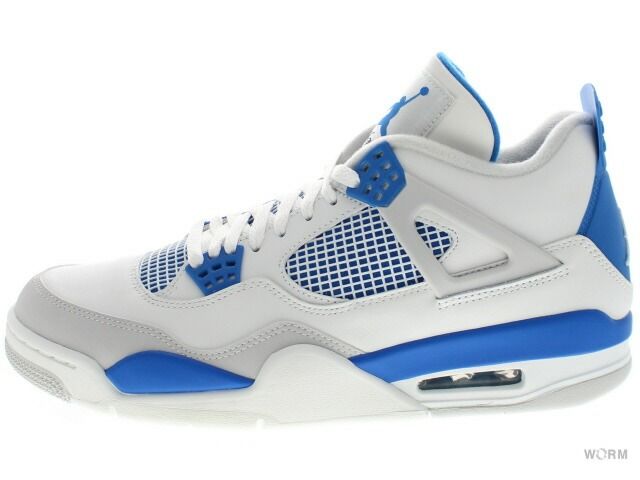【US9】 AIR JORDAN 4 RETRO Military Blue 308497-105 【新古品】
