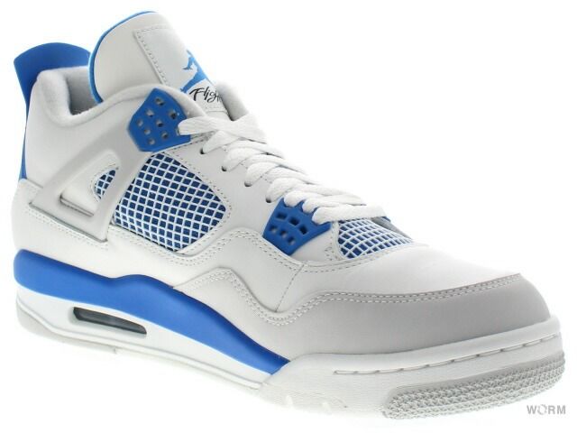【US9】 AIR JORDAN 4 RETRO Military Blue 308497-105 【新古品】