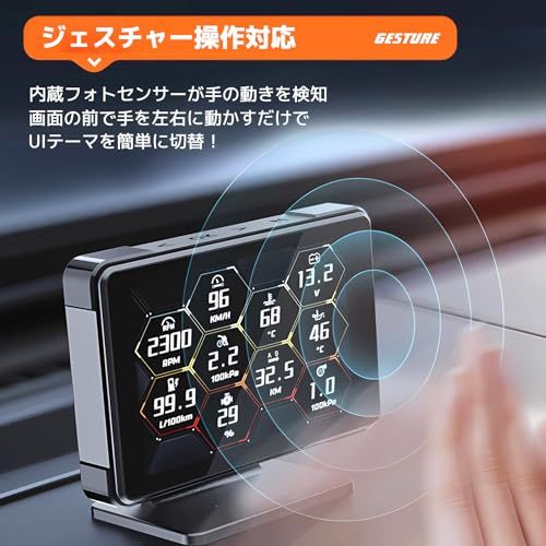 OBD2メーター マルチメーター タコメーター 水温計 電圧計 ブースト計 故障診断 超速警告 疲労運転警告 高視認性ディスプレイ 衛星信号対応 日本語対応(沖縄・離島の方発送不可）) f6e9e971