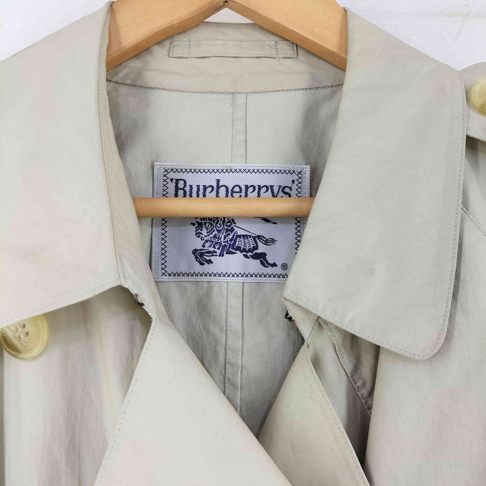 バーバリーズ BURBERRYS 90s 白タグ Trench Coat レディース 表記無