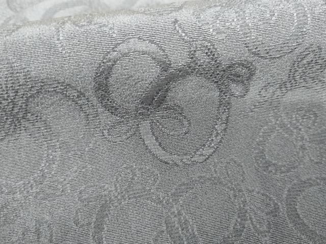平和屋着物●お召　作家物　結び紐丸地紋　紅掛花色　正絹　逸品　AABH3616cs