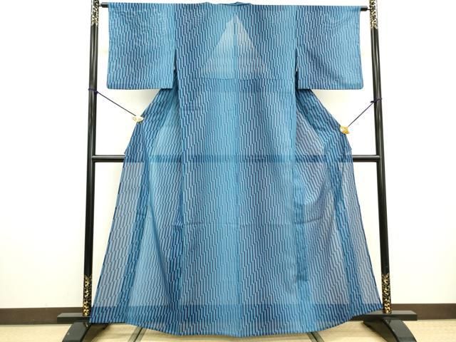 平和屋着物*夏物 小紋 絽 斜線文 洗える着物 DABD5069fe 平和屋着物*夏物 小紋 絽 斜線文 洗える着物 DABD5069fe