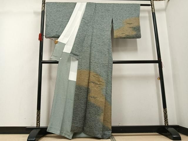 平和屋着物●お召 訪問着 霞文 正絹 逸品 AABH3110ph 平和屋着物●お召 訪問着 霞文 正絹 逸品 AABH3110ph