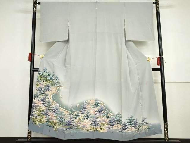 平和屋着物○本加賀友禅作家 森田耕三 色留袖 浜松風景文 暈し染め