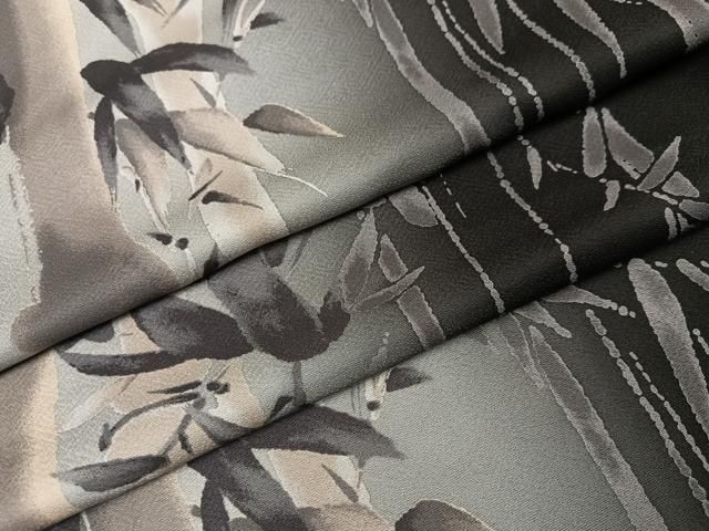 平和屋着物●上質な小紋　笹竹文　暈し染め　正絹　逸品　AABH3122ph