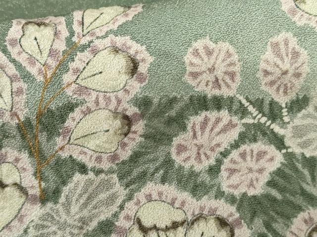 平和屋着物●訪問着　辻が花　暈し染め　金彩　金通し地　正絹　逸品　AABH3622cs