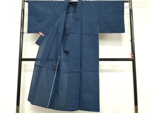 平和屋着物∴夏物　阿波しじら織　浴衣　格子　綿　逸品　DABD2887cd