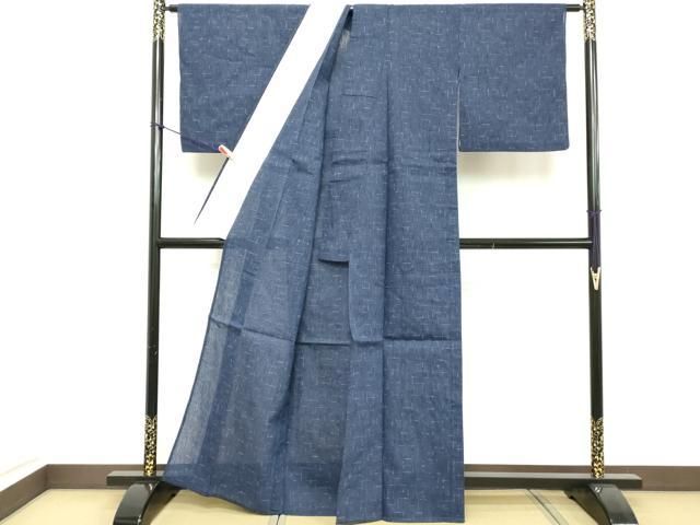 平和屋着物∴夏物　阿波しじら織　浴衣　格子　綿　逸品　DABD2890cd