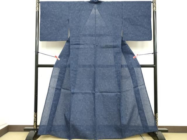 平和屋着物∴夏物　阿波しじら織　浴衣　格子　綿　逸品　DABD2890cd
