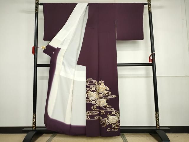 平和屋着物●金彩友禅 卓越技能者・名工・和田光正 訪問着 蜀江流水花文 金彩 さが美扱い 正絹 逸品 AABH3628cs 平和屋着物●金彩友禅 卓越技能者・名工・和田光正 訪問着 蜀江流水花文 金彩 さが美扱い 正絹 逸品 AABH3628cs